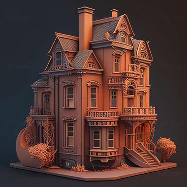 3D модель Игра Дом Флиппер Сити (STL)